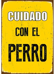 Πλάκα Magnet &amp; Steel Cuidado con el Perro 14,8 x 21 cm