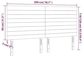 Κεφαλάρια Κρεβατιού 4 τεμ.Σκ.Πράσινο 100x5x78/88 εκ. Βελούδινο - Πράσινο