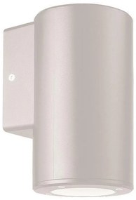 Απλίκα Μονή 1xGU10 Στρογγυλή Κάτω Λευκό Πλαστικό EUROLAMP 145-82010