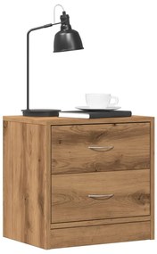 vidaXL Κομοδίνα 2 τεμ. Αρτισιανή Δρυς 40x30x40 εκ. από Επεξεργ. Ξύλο