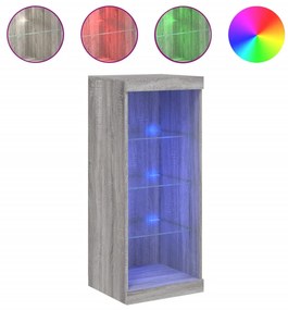 VidaXL Μπουφές με LED Γκρι Sonoma 41 x 37 x 100 εκ.