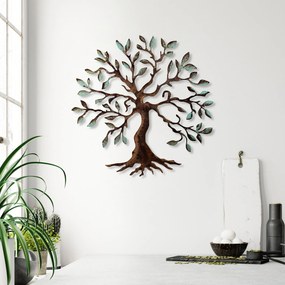 Decorative Metal Wall Accessory Tree - 1 Multicolor