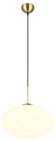 Φωτιστικό Οροφής Fomento 363190108 40x150cm 1xE27 15W Brass-White Trio Lighting