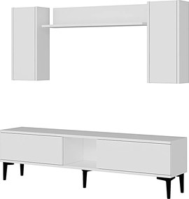 Stewehome Σετ έπιπλο τηλεόρασης με ράφι 150x30x41 cm