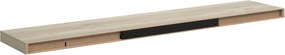 VidaXL Ράφια Τοίχου 2 τεμ. Χρώμα Δρυός 120 x 23,5 x 3,8 εκ. MDF