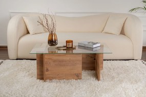 Τραπεζάκι Σαλονιού Πεύκο Atlantic VETRINO 105x65x40