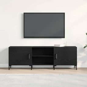 vidaXL Ντουλάπι τηλεόρασης Μαύρη Δρυς 150x30x50 εκ Επεξεργασμένου ξύλου