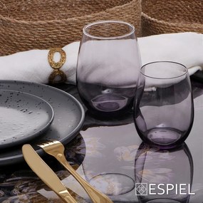 AMBER PURPLE WHITE WINE 350CC D:8 H:10 P/1008 GB6.OB24. (smC) ΣΕΤ 6 τμχ - Espiel