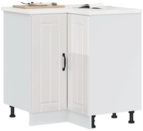 vidaXL Γωνιακό ντουλάπι βάσης κουζίνας "Lucca" High Gloss White