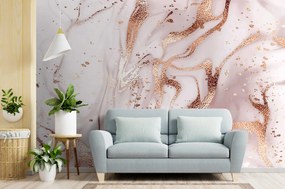 Φωτοταπετσαρία gold metallic