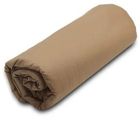 Κατωσέντονο Menta με λάστιχο 5 Brown Υπέρδιπλο (180x200+20)