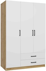 Ντουλάπα Καρυδί / Λευκό SECLA 120x45x181