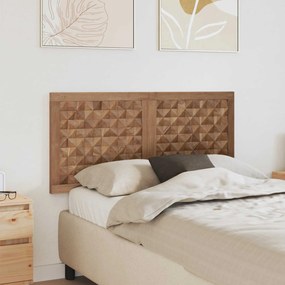 vidaXL Κεφαλάρι Επιτοίχιο Φυσικό 120 cm Στερεό Ξύλο Τίκ