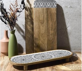 ΞΎΛΙΝΕΣ ΕΠΙΦΆΝΕΙΕΣ ΣΕΡΒΙΡΊΣΜΑΤΟΣ BLACK DUNE MANGO WOOD PRESENTATION PLATTER 50CM A1