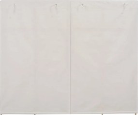 vidaXL Ντουλάπα Λευκή 200 x 40 x 170 εκ. Υφασμάτινη