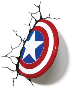 The Source Παιδικό Φωτιστικό Τοίχου 3D Light FX Marvel Captain America 49463