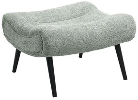 Σκαμπό - Υποπόδιο Kemba HM9606.05 68x58x40cm Με Πόδια Και Μπουκλέ Ύφασμα Mint Wood, Fabric