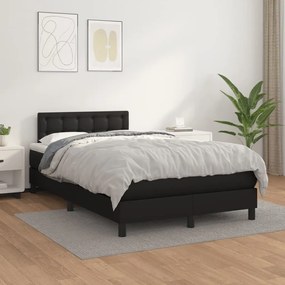 ΚΡΕΒΑΤΙ BOXSPRING ΜΕ ΣΤΡΩΜΑ ΜΑΥΡΟ 120 X 200 ΕΚ. ΣΥΝΘΕΤΙΚΟ ΔΕΡΜΑ 3141113