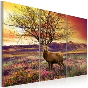 Πίνακας - Fancy antler - triptych - 90x60