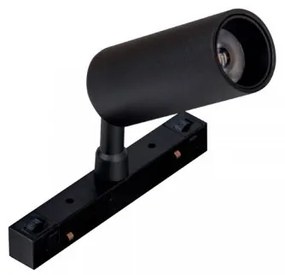 Σποτ Φωτιστικό Ράγας Μαγνητικής On-Off LED 7W IP20 4000K Zambelis-20406-Μαύρο 20406