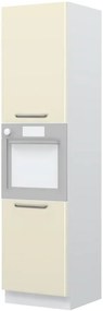 Επιδαπέδιο ντουλάπι φούρνου ψηλό Modena K23-60-2KR-Λευκό - Μπεζ - 60.00Χ60.00Χ235.00cm