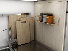 Ράφι Τοίχου Χρυσό BANYO 7x7x33