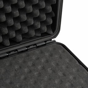 vidaXL Θήκη Πτήσης Φορητή Μαύρη 49x38x23 εκ. από Πολυπροπυλένιο