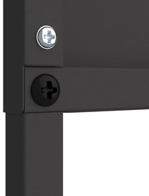 vidaXL Οθόνη Ιδιωτικότητας Κήπου Μαιανδρικό σχέδιο Μαύρο 32 χ 140 εκ