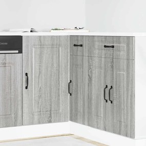 vidaXL ντουλάπι βάσης κουζίνας Kalmar Γκρι sonoma Επεξεργασμένο Ξύλο