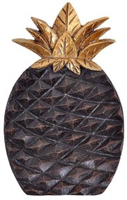 Πιατέλα Διακοσμητική Ανανάς 1-272-82-030 12x19x3cm Brown-Bronze Etiquette Polyresin