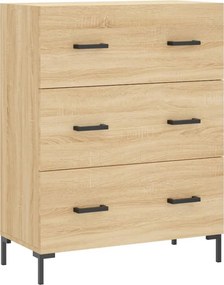 vidaXL Ντουλάπι Sonoma δρυς 69,5 x 34 x 180 εκ. από Επεξεργασμένο Ξύλο