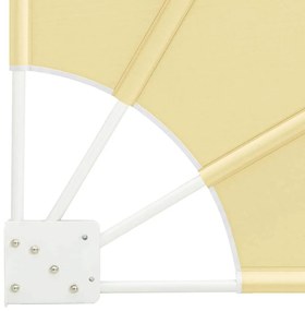 vidaXL Αδιάφανο σκίαστρο μπαλκονιού Άμμος 160 x 160 cm ύφασμα