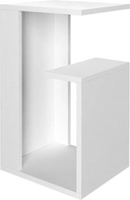 Τραπεζάκι βοηθητικό Rosana Megapap χρώμα λευκό 35x29,5x60εκ.