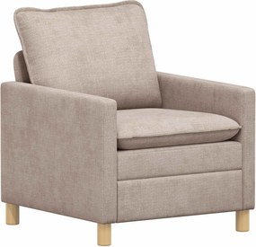 vidaXL Καναπές Μπεζ 76 x 81 x 87,5 εκ Πολυεστέρας