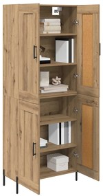 vidaXL Highboard 2 pcs Artisan Oak Επεξεργασμένο ξύλο