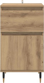 vidaXL Πλαϊνό γραφείο Artisan Oak 40 x 35 x 70 εκ.