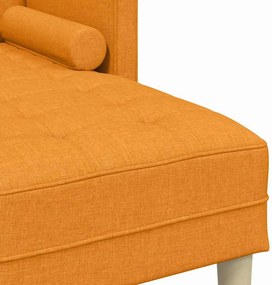 vidaXL Σετ Καναπέ με μαξιλάρι Σκούρο κίτρινο Πολυεστέρας
