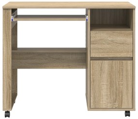 vidaXL Γραφείο Οξιάς Sonoma Οξιά Sonoma Επεξεργασμένο Ξύλο Μεσαίο
