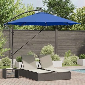 vidaXL Ομπρέλα Cantilever Banana Αζούρ μπλε 294 x 294 x 248 cm