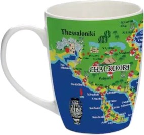 Σετ κεραμική κούπα Souvenir - 12pcs - Greece - Chalkidiki - 224189