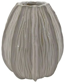 Βάζο Μαργαριτάρι 24-15-50048 Φ14,5x20cm Ecru-Brown Marhome Ceramic