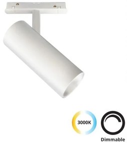 Σποτ Φωτιστικό Μαγνητικής Ράγας LED 21W 3000K Φ5,8 Magnetic Viokef 4244101 Λευκό