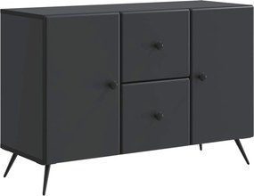 vidaXL Πλαϊνό γραφείο Μαύρο 89 x 34,5 x 60 εκ. Επεξεργασμένο Ξύλο