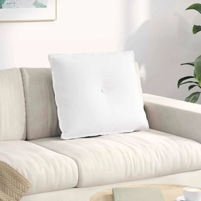vidaXL Μαξιλάρι Πλάτης Λευκό 60 x 19 x 50 εκ ύφασμα