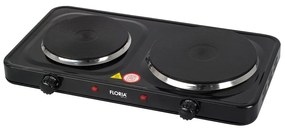Διπλή ηλεκτρική εστία σε Μαύρο χρώμα 2500W Zilan ZLN2843 BLACK