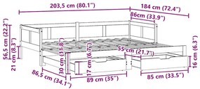 ΚΑΝΑΠΕΣ ΚΡΕΒΑΤΙ ΣΥΡΟΜΕΝΟΣ ΧΩΡΙΣ ΣΤΡΩΜΑ 90X200 ΕΚ. &amp; ΣΥΡΤΑΡΙΑ 3302214