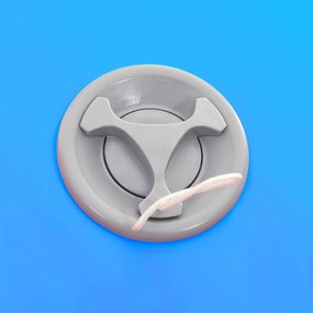 vidaXL Κύλινδρος Γυμναστικής Φουσκωτός Μπλε 120 x 75 εκ. PVC &amp; Τρόμπα