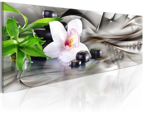 Πίνακας - Zen composition: bamboo, orchid and stones - 135x45