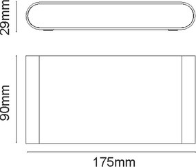 Απλίκα LED Εξωτερικού Χώρου Aca Maida-L LG2632G