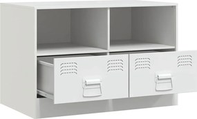 vidaXL Έπιπλα Τηλεόρασης 2 τεμ. Λευκό 67 x 39 x 44 εκ. από Χάλυβα